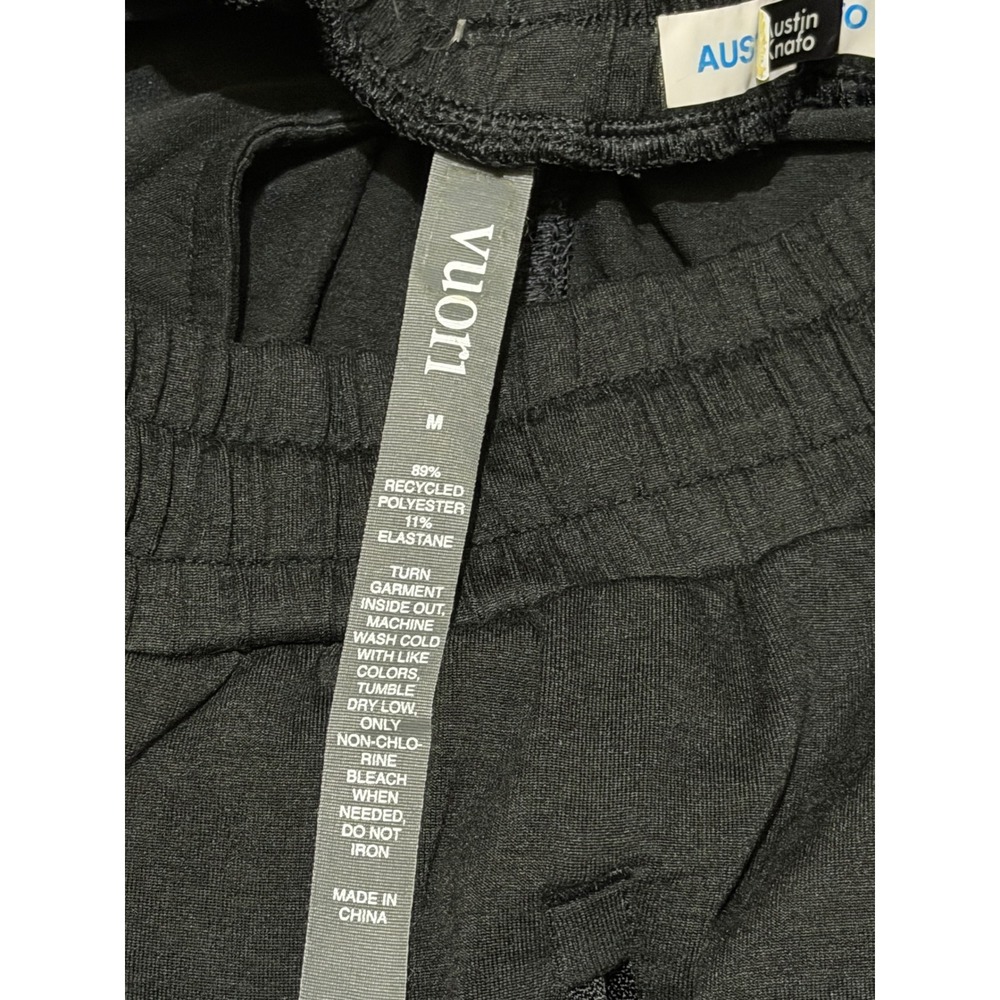 Vuori Sunday Performance Joggers Mens Medium Black Tapered Sweatpants V111 - Picture 3 of 6